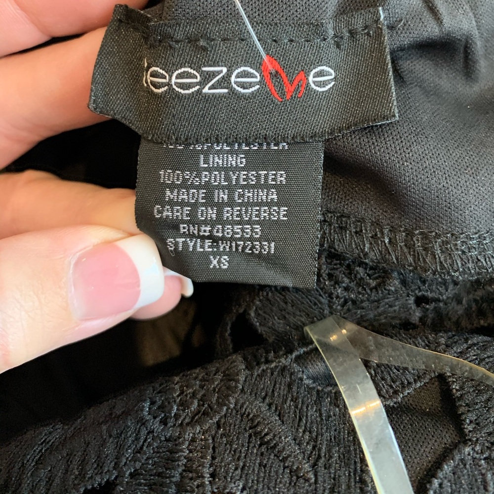 NWT Teeze Me Black Strapless Dress - Picture 5 of 8